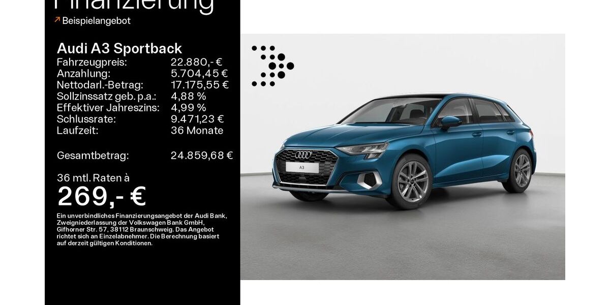 Audi A3 61.900 km 22.880 &euro; Coburg 96450