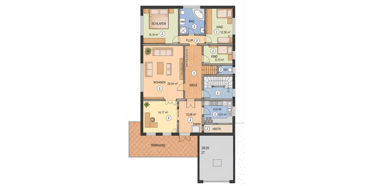 Etagenwohnung Neuenstadt am Kocher - 5.5 Zimmer, 144 m&sup2;, 1.800&euro; | Angebot:26322304