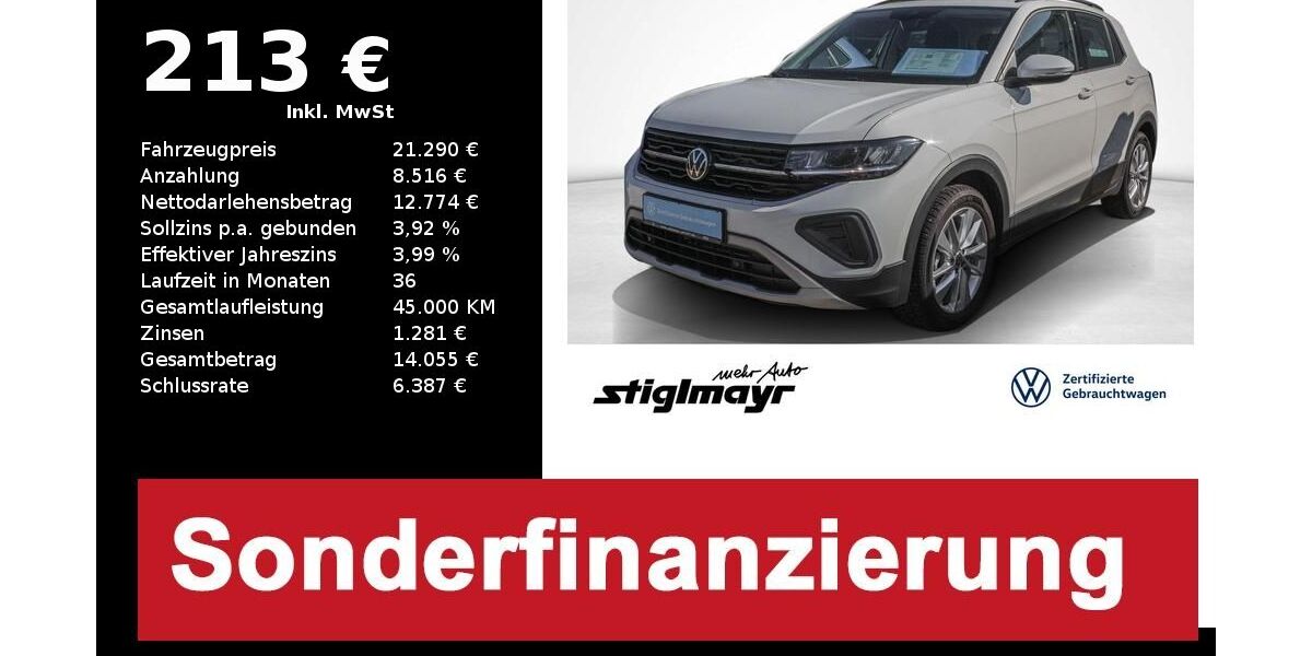 VW T-Cross 7.361 km 20.740 &euro; Schrobenhausen 86529