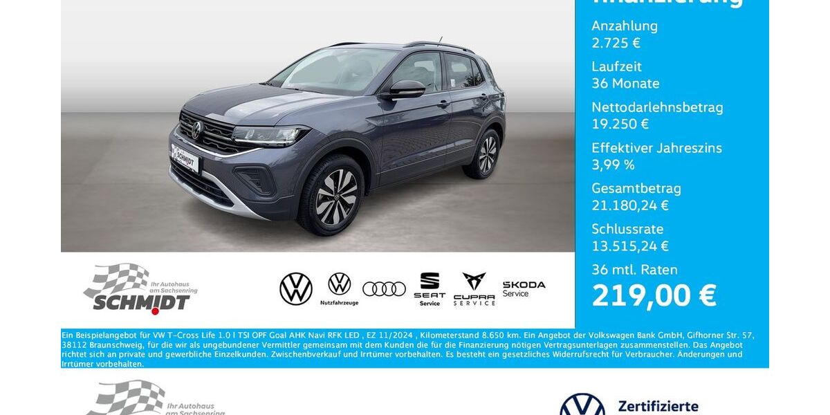 VW T-Cross 8.650 km 21.975 &euro; Bernsdorf 09337