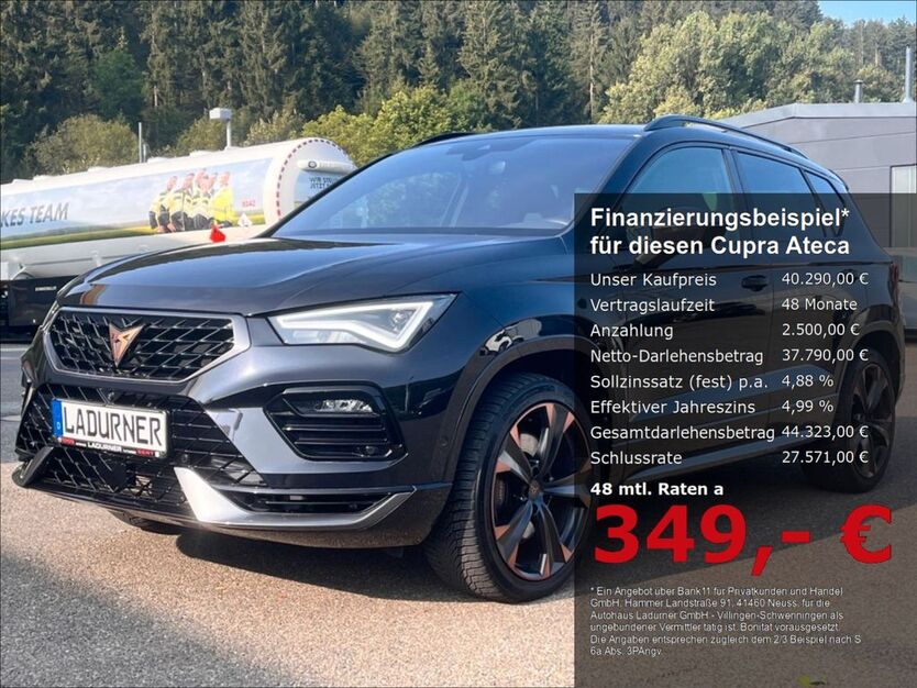 Cupra Ateca 11.750 km 40.290 € Villingen-Schwenningen 78052