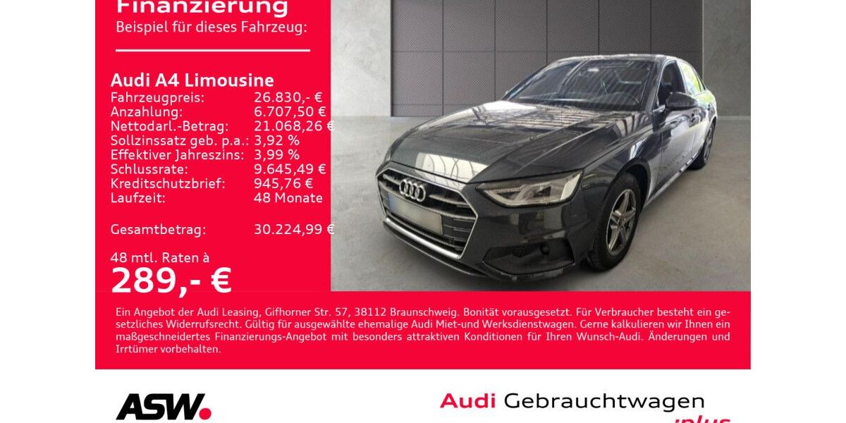 Audi A4 94.900 km 26.830 &euro; Heilbronn 74074