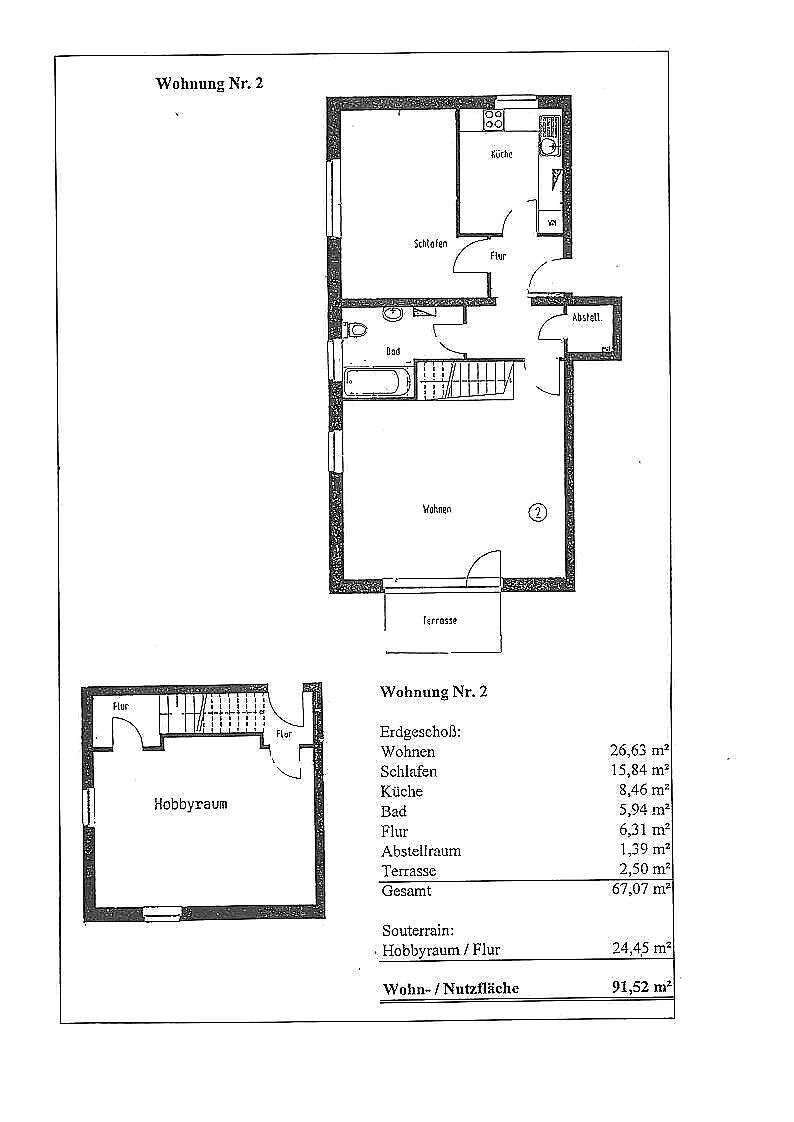 Geräumige DREIRAUMWOHNUNG - trotz Innenstadtnähe ruhige Lage 3 zimmer
