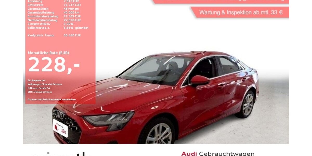 Audi A3 13.036 km 30.190 &euro; Moers-Hülsdonk 47441