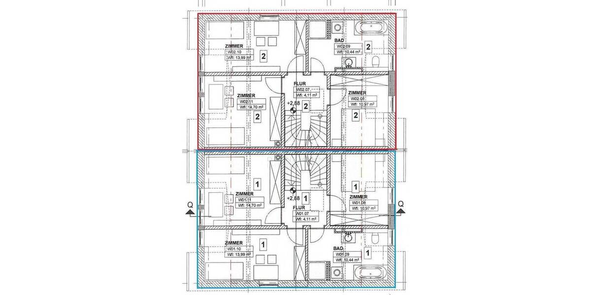 Doppelhaushälfte Biendorf Hof Jörnstorf - 4 Zimmer, 121 m&sup2;, 1.449&euro; | Angebot:26885948