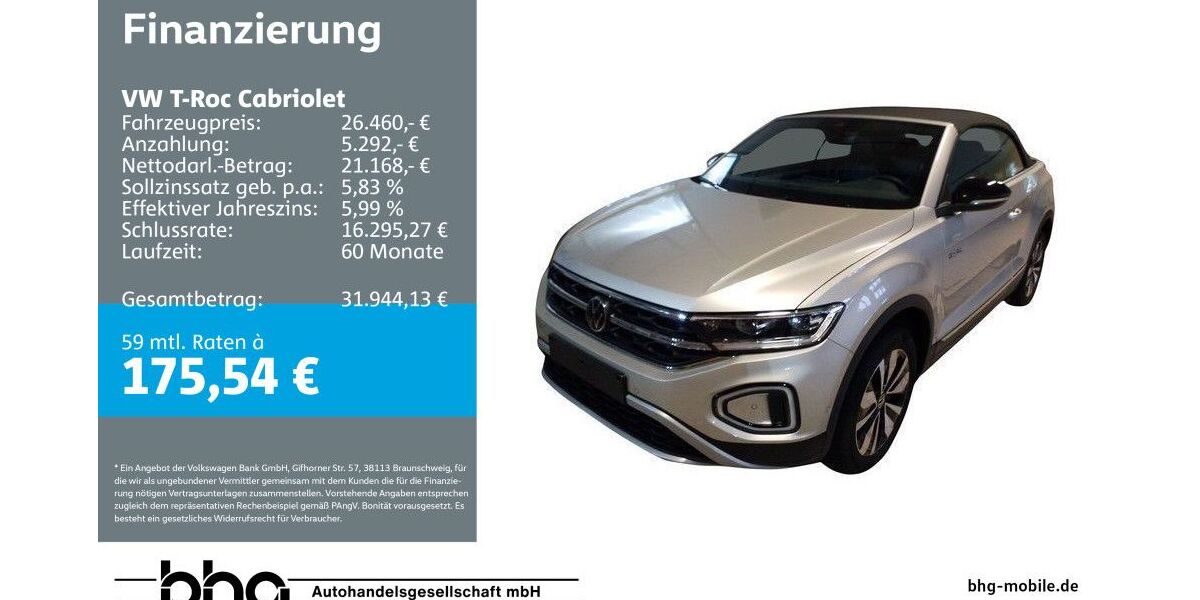 VW T-Roc 9.628 km 25.960 &euro; Freudenstadt 72250
