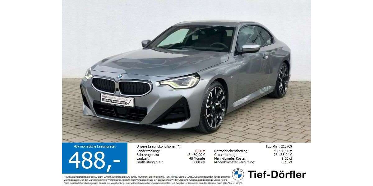 BMW 230 25.877 km 43.440 &euro; Marktsteft 97342