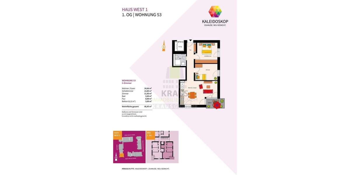 3-Zimmer-Neubauwohnung 3 zimmer