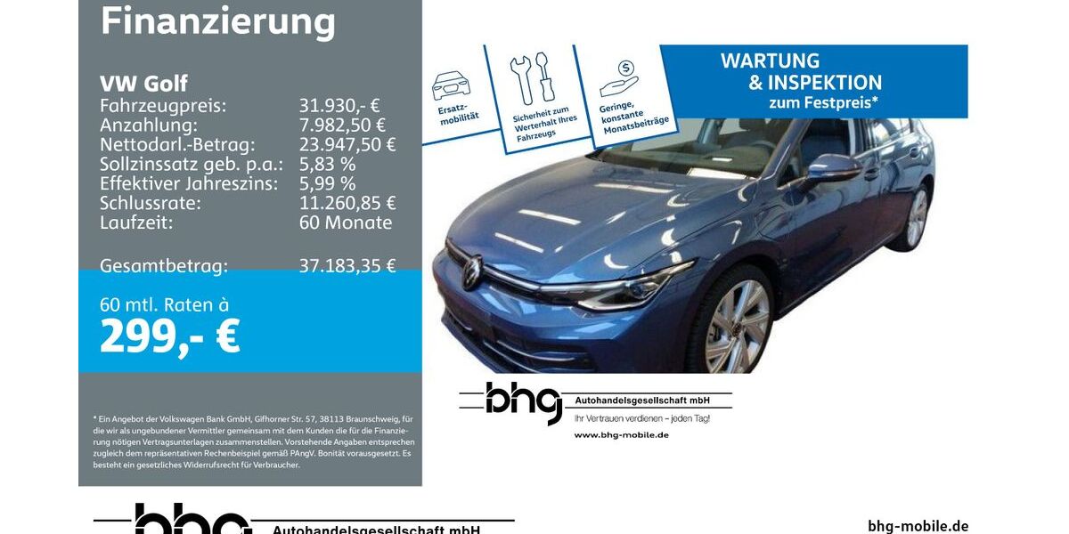 VW Golf 3.705 km 31.930 &euro; Bühl 77815