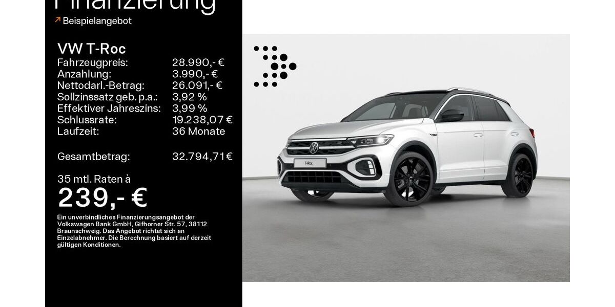 VW T-Roc 33.800 km 28.990 &euro; Bad Kissingen 97688