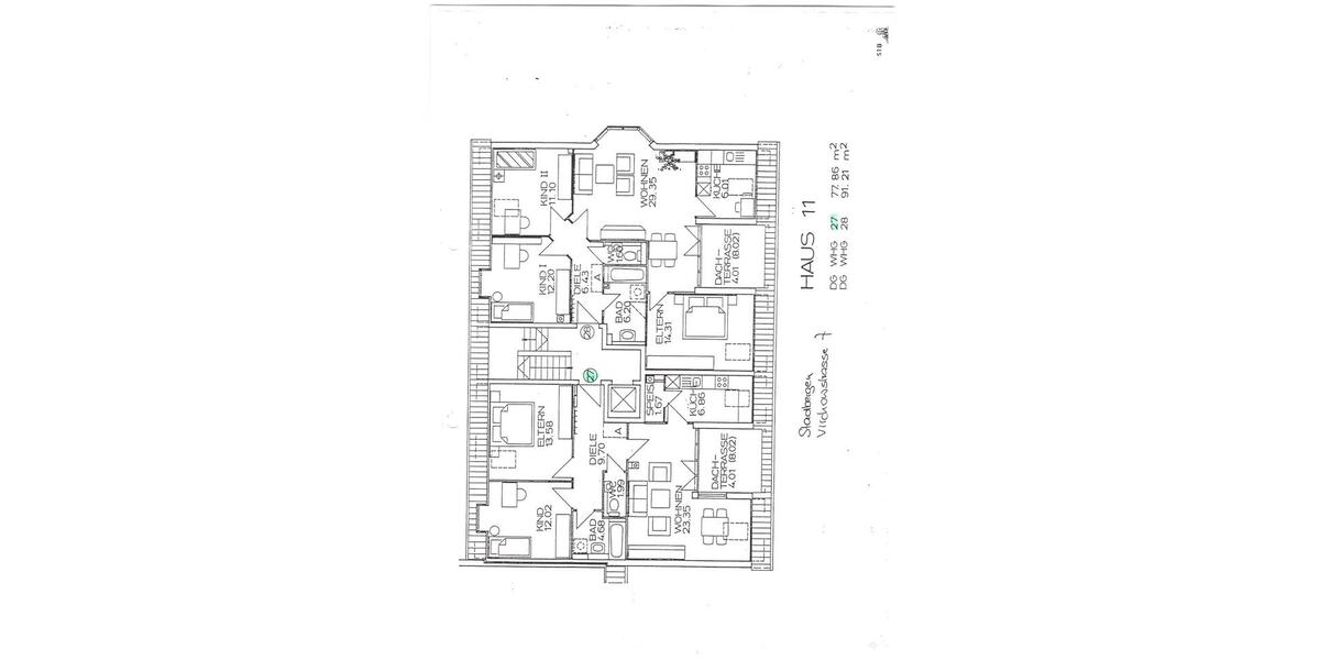 Dachgeschoßwohnung Stadtbergen - 3 Zimmer, 78 m&sup2;, 350.000&euro; | Angebot:26442137