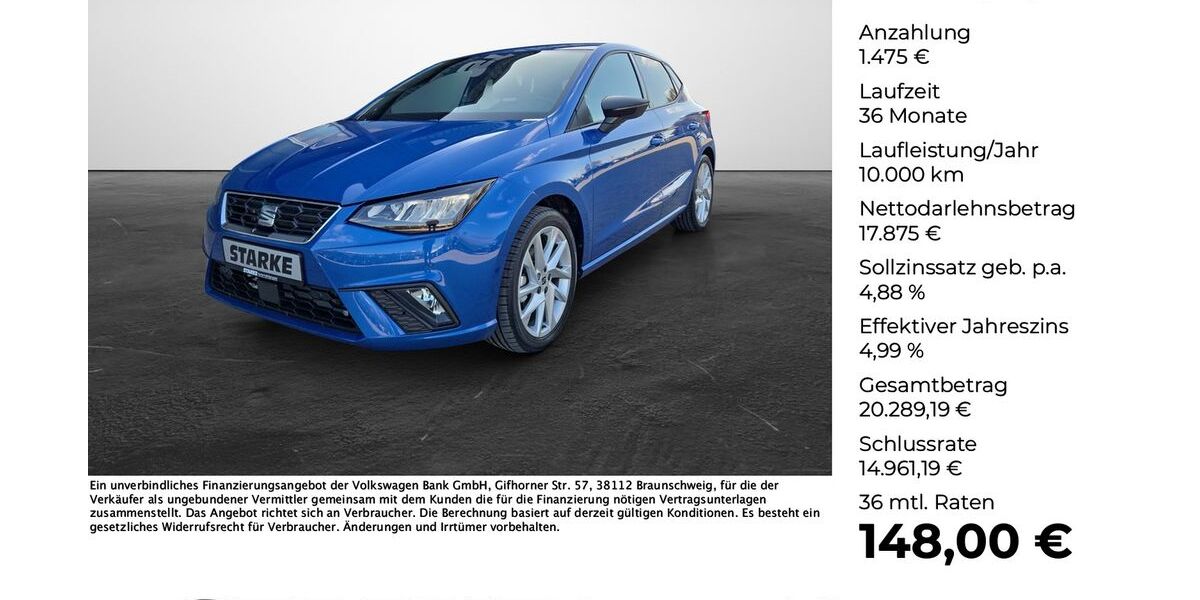 Seat Ibiza 9.110 km 19.350 &euro; Wallenhorst 49134