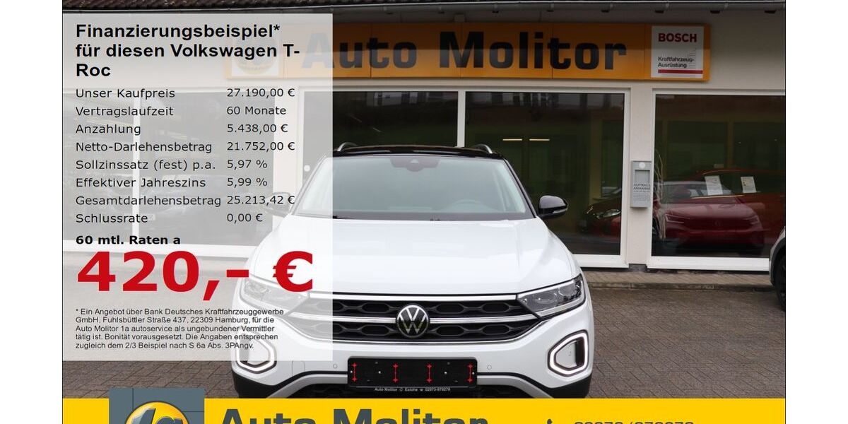 VW T-Roc 20.800 km 27.190 &euro; Eslohe 59889