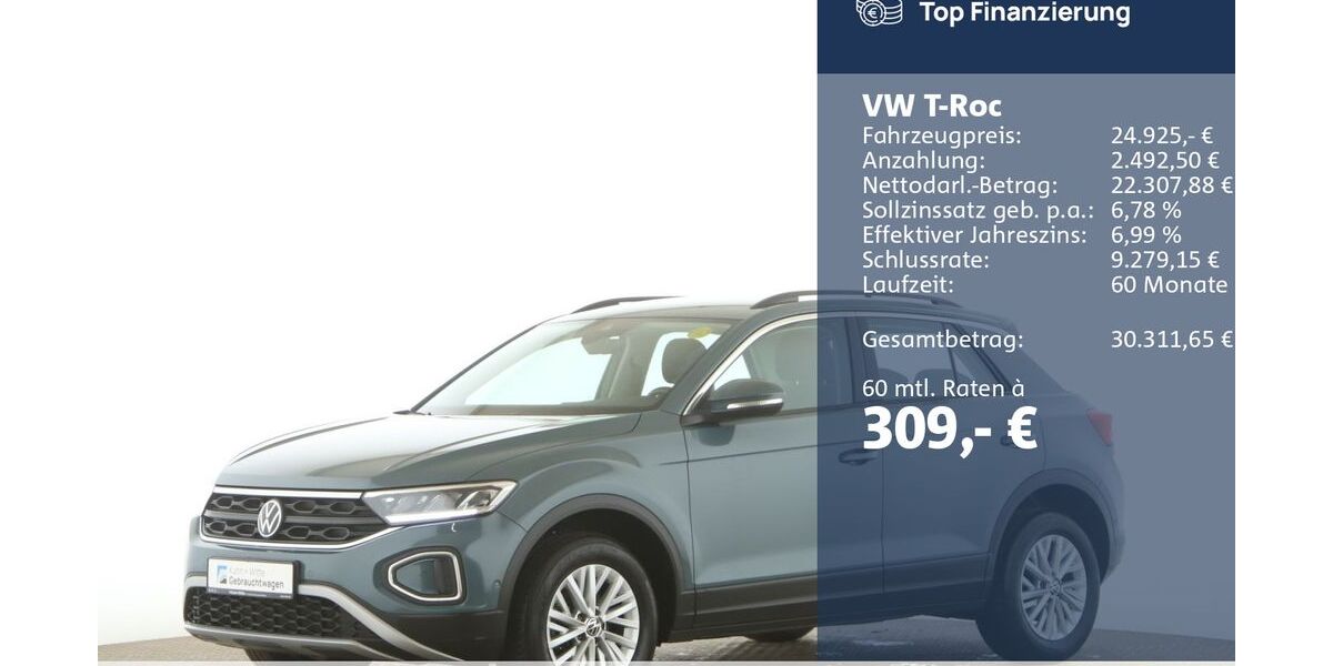 VW T-Roc 28.837 km 24.925 &euro; Jesteburg 21266