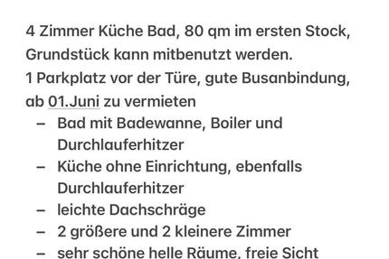 Wohnung Marburg Marbach - 4 Zimmer, 80 m&sup2;, 1.180&euro; | Angebot:25417649