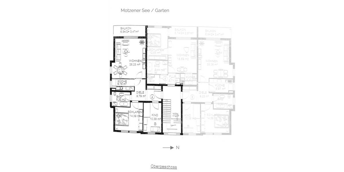 Urlaub von Zuhause - gepflegte Wohnung mit großem Gemeinschaftsgarten und Seezugang - Etagenwohnung Mittenwalde Motzen Motzen | Angebot:26265548