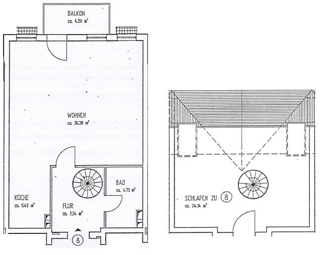 Maisonettenwohnung Machern - 2 Zimmer, 80 m&sup2;, 660&euro; | Angebot:26061897