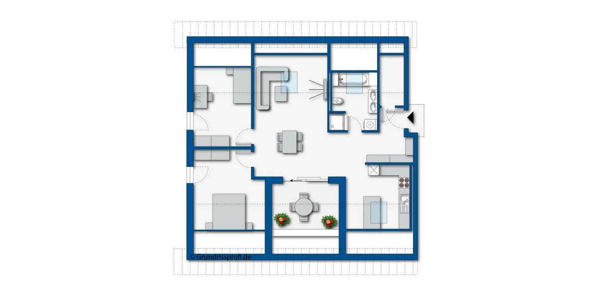 Etagenwohnung Landau an der Isar - 3 Zimmer, 83 m&sup2;, 350.000&euro; | Angebot:26057955