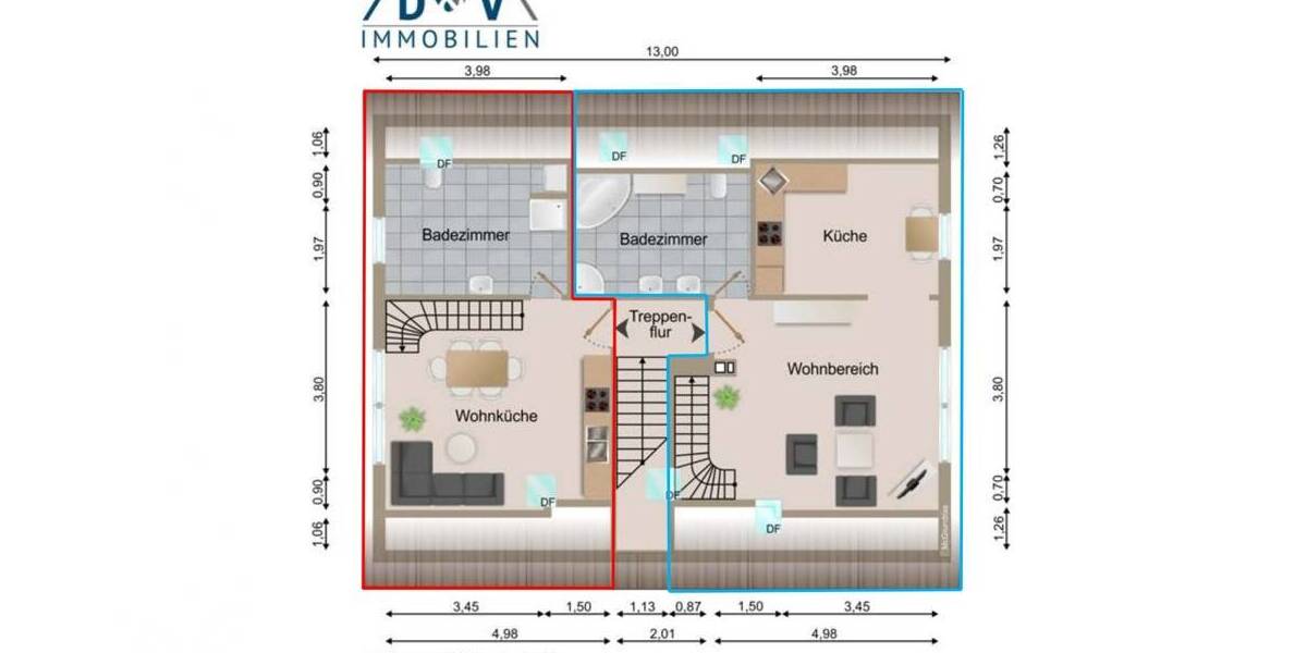 Mehrfamilienhaus, Wohnhaus Heide - 4 Zimmer, 70 m&sup2;, 419.000&euro; | Angebot:26434292