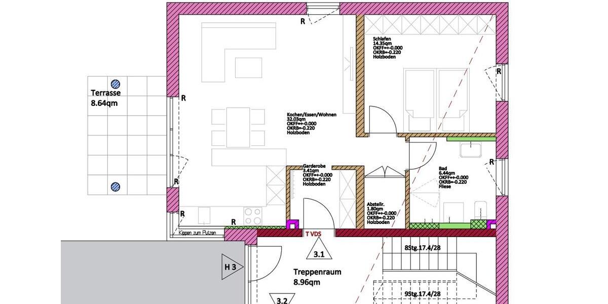 Erdgeschoßwohnung Hutthurm - 2 Zimmer, 62 m&sup2;, 620&euro; | Angebot:25364694