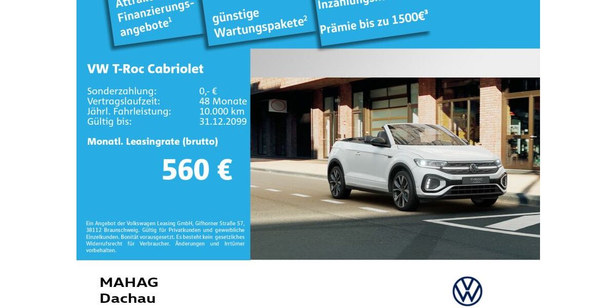 VW T-Roc 3.000 km 41.290 &euro; Dachau 85221