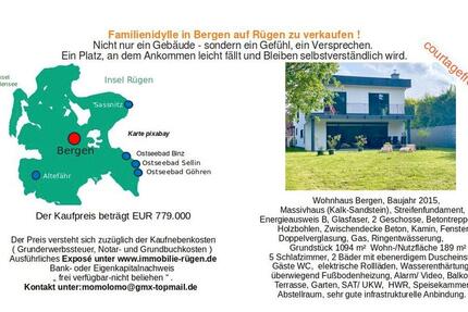 Haus Bergen auf Rügen - 7 Zimmer, 189 m&sup2;, 779.000&euro; | Angebot:26318011
