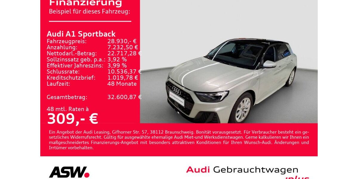 Audi A1 2.400 km 28.930 &euro; Heilbronn 74074