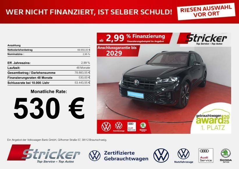 VW Touareg 20.219 km 69.949 € Horn-Bad Meinberg 32805