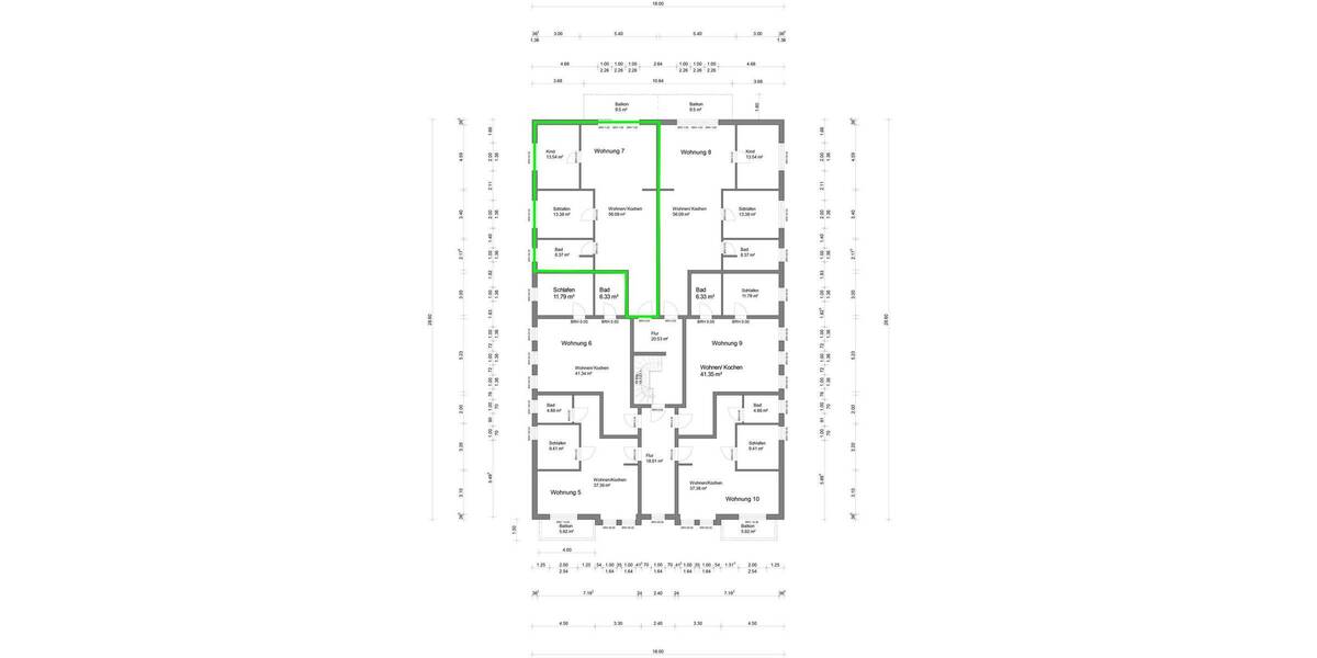 Etagenwohnung Bad Doberan - 3 Zimmer, 96 m&sup2;, 1.500&euro; | Angebot:26155496