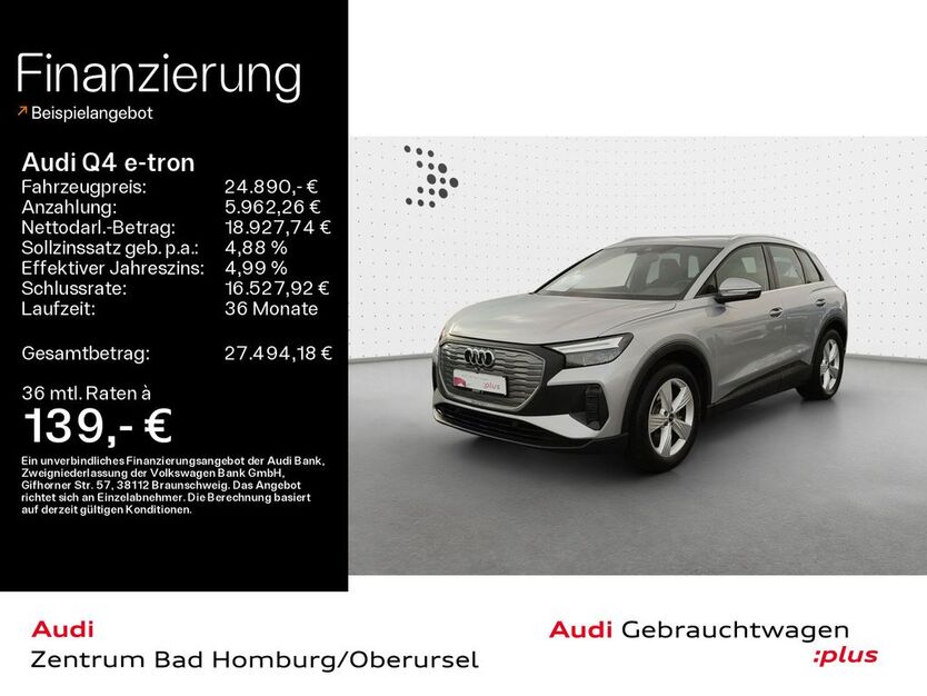 Audi Q4 e-tron 26.494 km 24.890 € Oberursel 61440