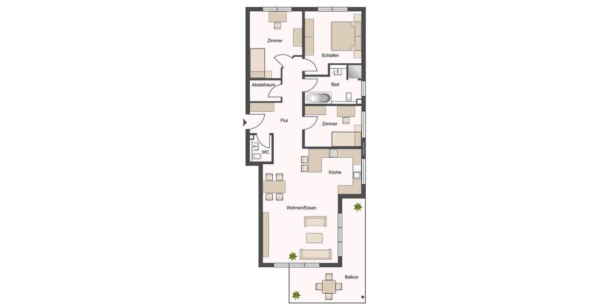 Etagenwohnung Öhringen - 4 Zimmer, 117 m&sup2;, 1.100&euro; | Angebot:26160705