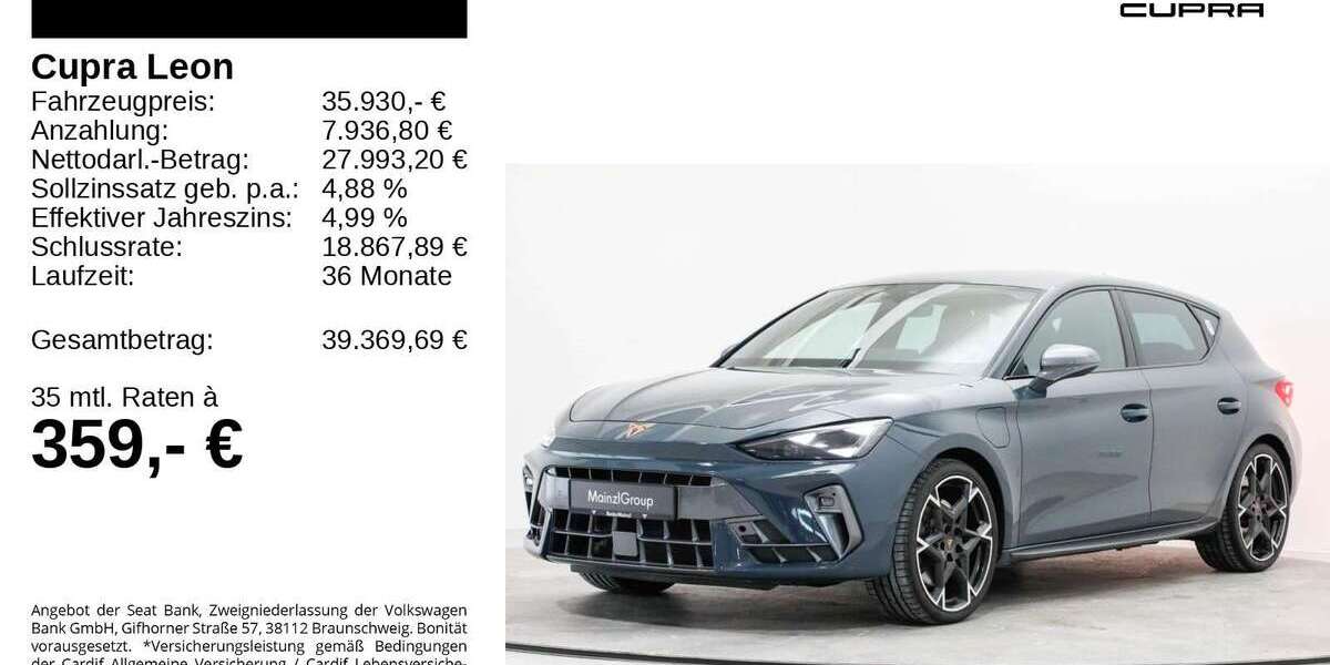 Seat Leon 12.952 km 35.930 &euro; Feldkirchen - Westerham 83620