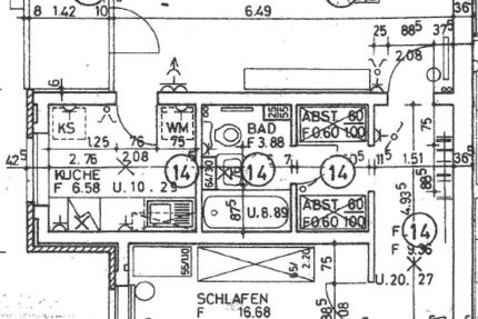 Gepflegte 2-Raum-Wohnung mit Balkon 2 zimmer