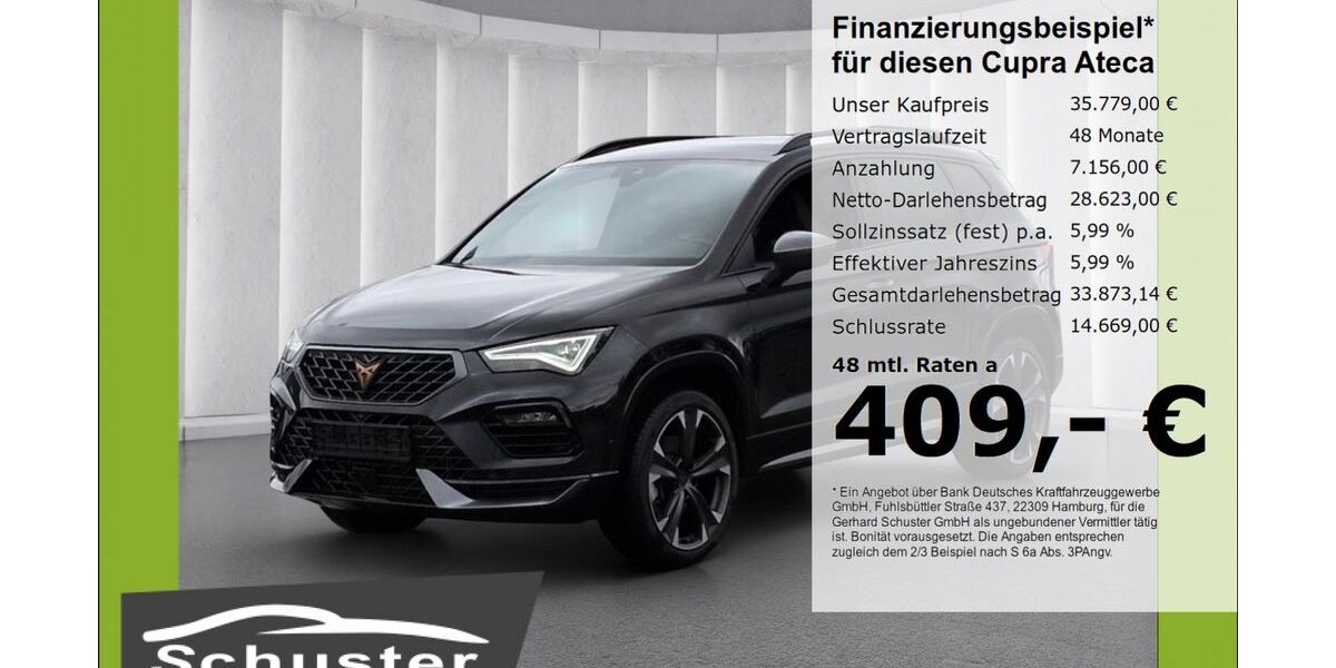 Cupra Ateca 19.877 km 35.779 &euro; Ruhstorf 94099
