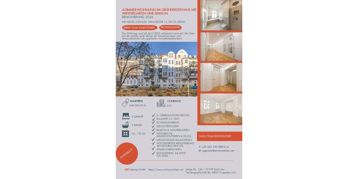 Etagenwohnung Varel - 4 Zimmer, 132 m&sup2;, 640.000&euro; | Angebot:26159704