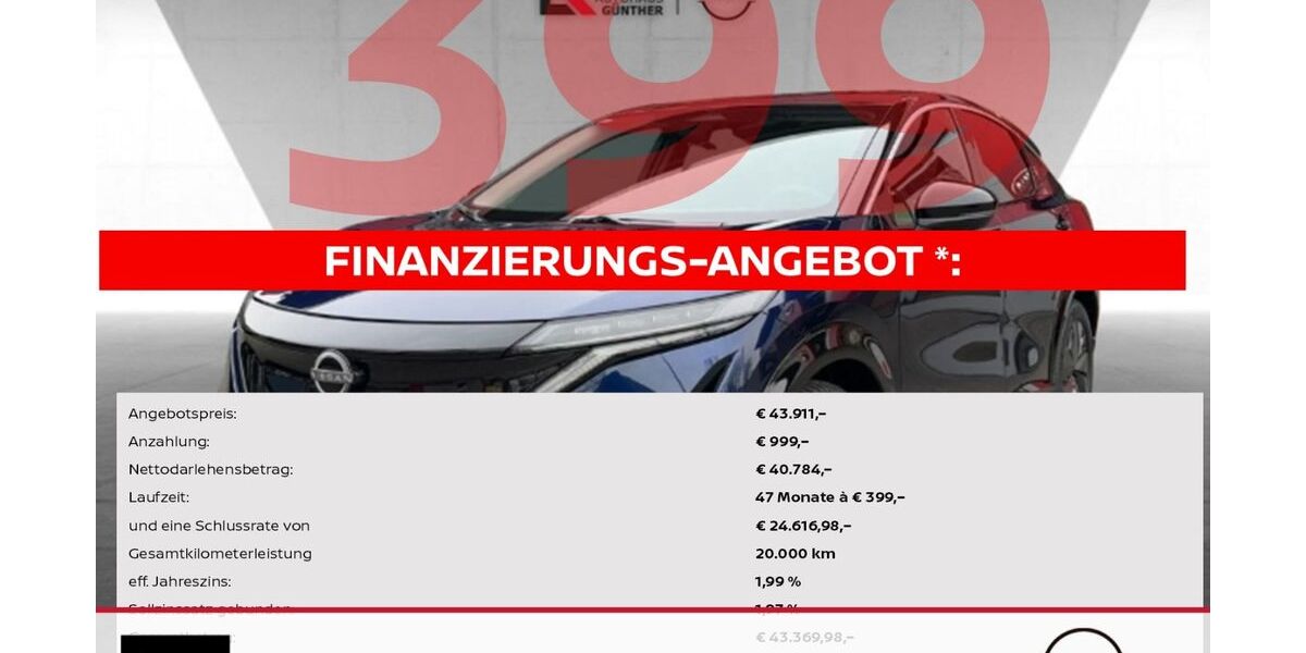 Nissan Ariya 13.567 km 43.911 &euro; Hamburg 22159