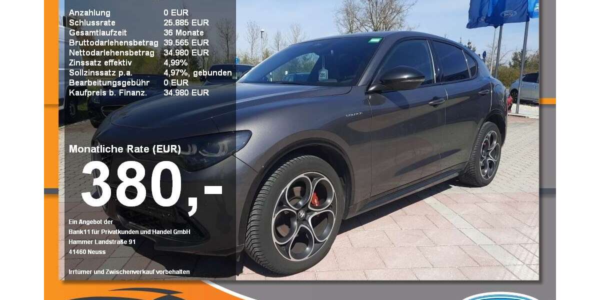 Alfa Romeo Stelvio 40.407 km 34.980 &euro; Neustadt a. d. Donau 93333