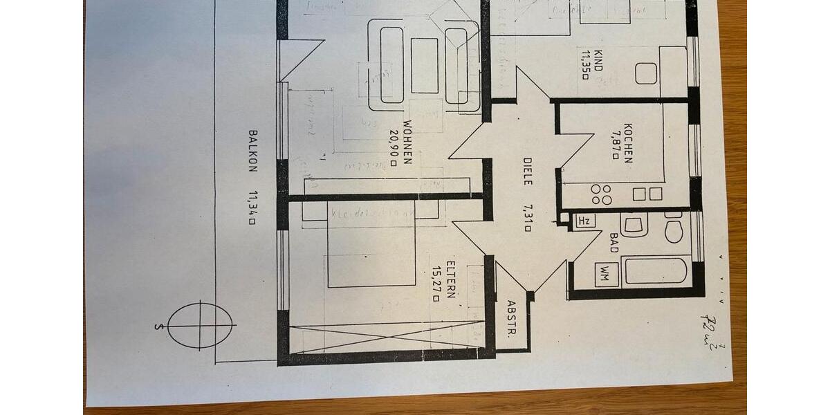 Etagenwohnung Kaufbeuren - 3 Zimmer, 74 m&sup2;, 240.000&euro; | Angebot:27017935
