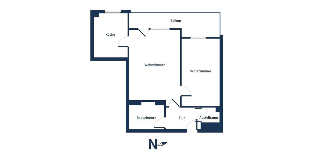 Ideal geschnittene 2-Zimmer-Wohnung mit West-Balkon, Stellplatz und Erbpacht nahe der Hildener Heide 2 zimmer