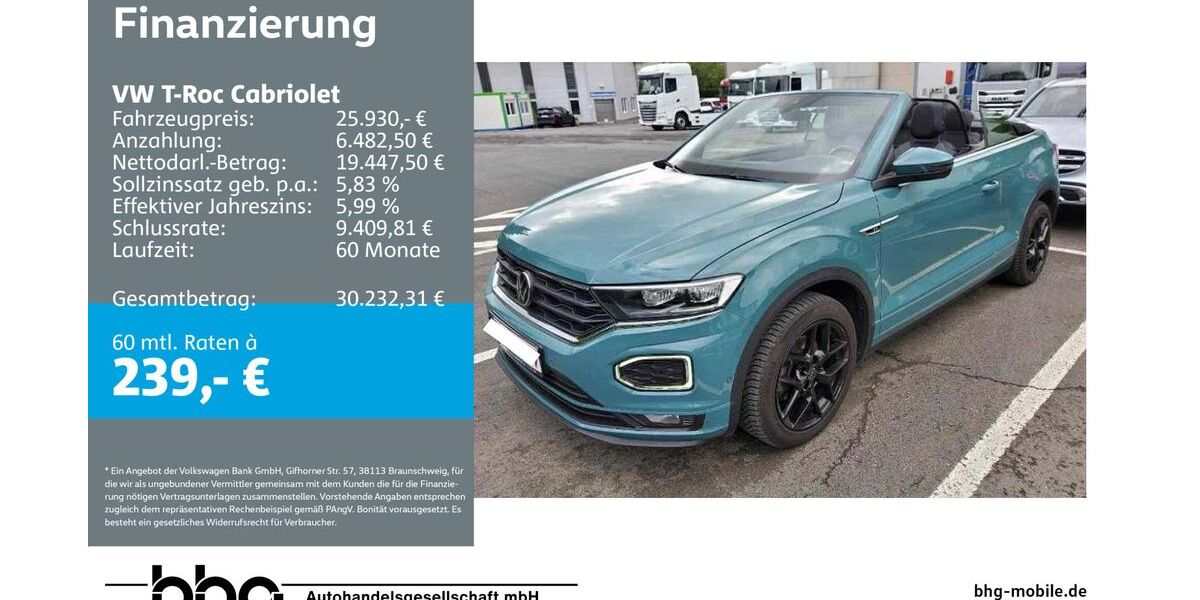 VW T-Roc 32.644 km 25.930 &euro; Ettlingen 76275