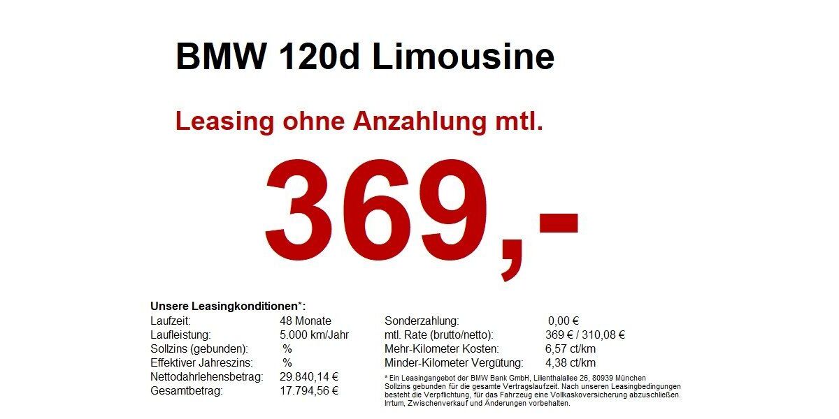 BMW 120 11.654 km 29.450 &euro; Schweinfurt 97424