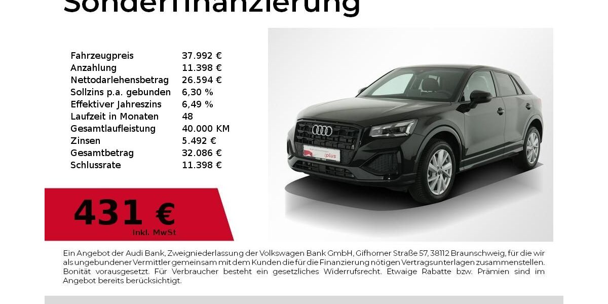 Audi Q2 7.700 km 33.780 &euro; Nürnberg 90411