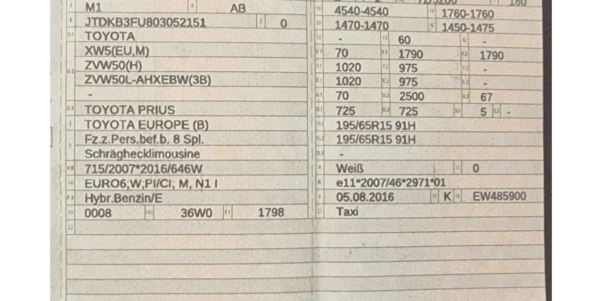 Toyota Prius 352.000 km 8.400 &euro; VELLMAR 34246