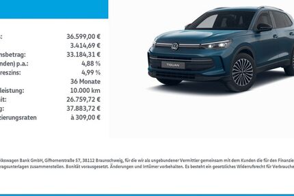 VW Tiguan 27.700 km 36.599 &euro; Nordhausen 99734