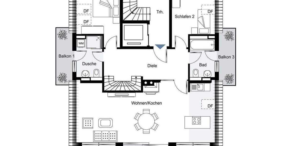 Etagenwohnung Glienicke/Nordbahn Nordbahn - 3 Zimmer, 127 m&sup2;, 895.000&euro; | Angebot:25778631