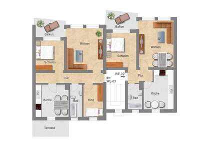 Wohnung zum Kaufen in Eitelborn 199.000 € 132 m² 5 zimmer