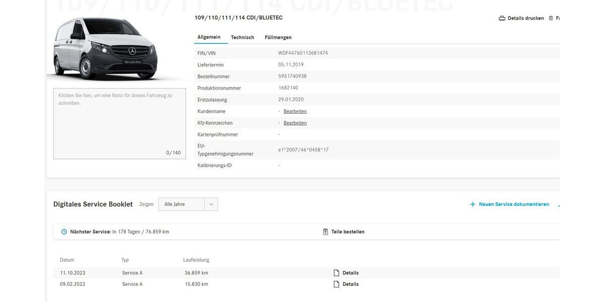 Mercedes-Benz Vito 56.610 km 17.990 &euro; Neubrandenburg an der A20 17034
