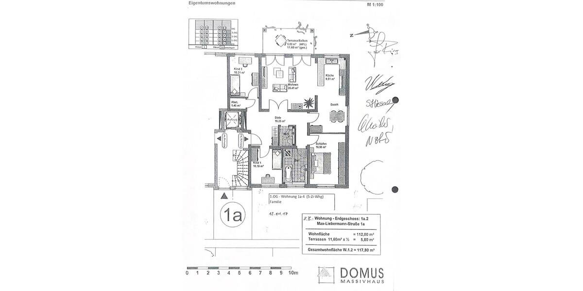 Etagenwohnung Schifferstadt - 4 Zimmer, 118 m&sup2;, 549.999&euro; | Angebot:27157148