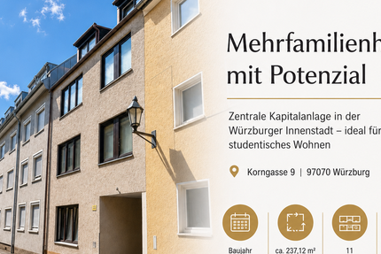 Haus Würzburg - 11 Zimmer, 237 m&sup2;, 1.100.000&euro; | Angebot:26983675