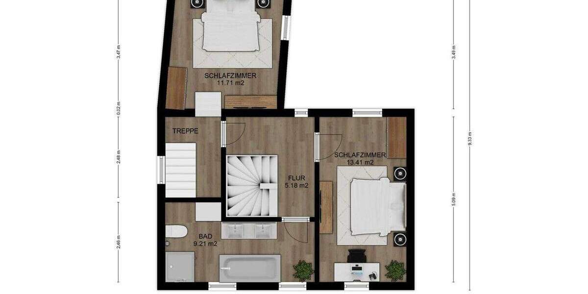 Zentraler Wohntraum: 3,5 Zimmer Haus - Schnurrviertel 3 zimmer